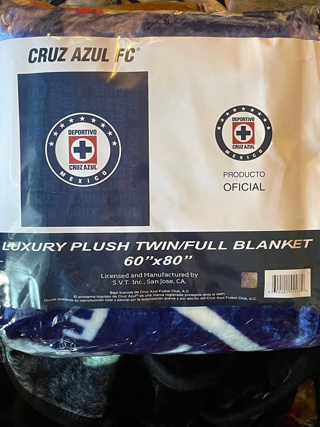 Cruz Azul twin/Full blanket