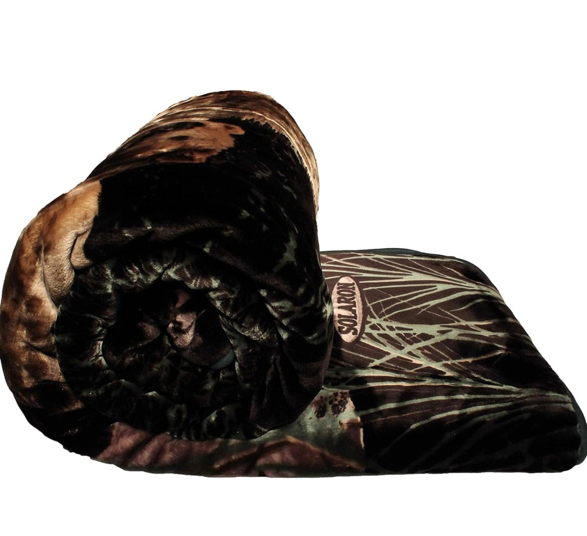 Bear plush heavy Korean faux mink plush blanket
