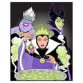 Disney Villain Maleficent, The Evil Queen, and Ursula